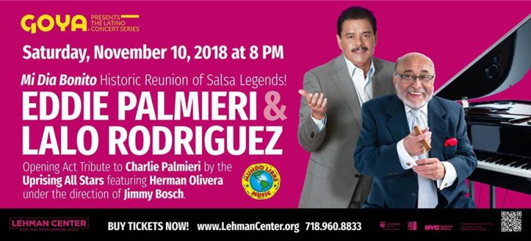 Eddie Palmieri y Lalo Rodriguez En Lehman Center En Concierto!!!